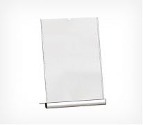 Менюхолдер SIGNHOLDER ALU-Stand — премиальная подставка с углом наклона 75°, обеспечивающая удобный обзор и стильную подачу информации